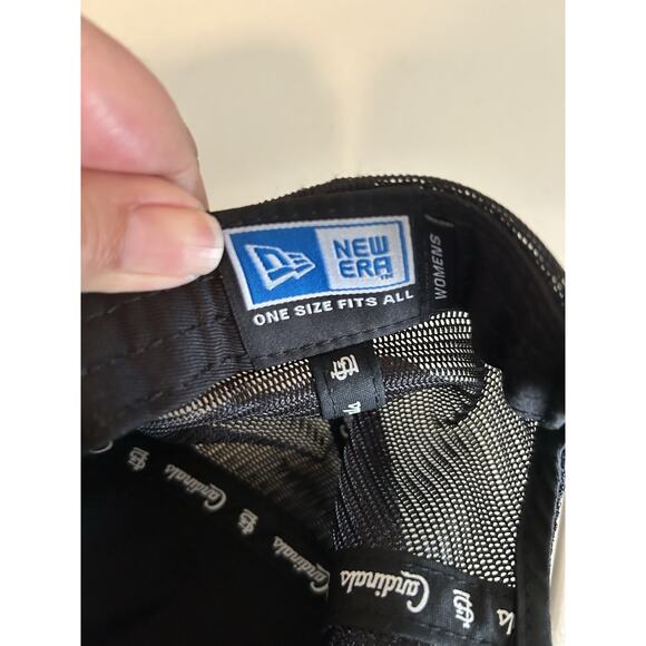 St Louis STL Cardinals Black Cap Hat Womens Adjustable Bling New Era OS - Picture 5 of 6